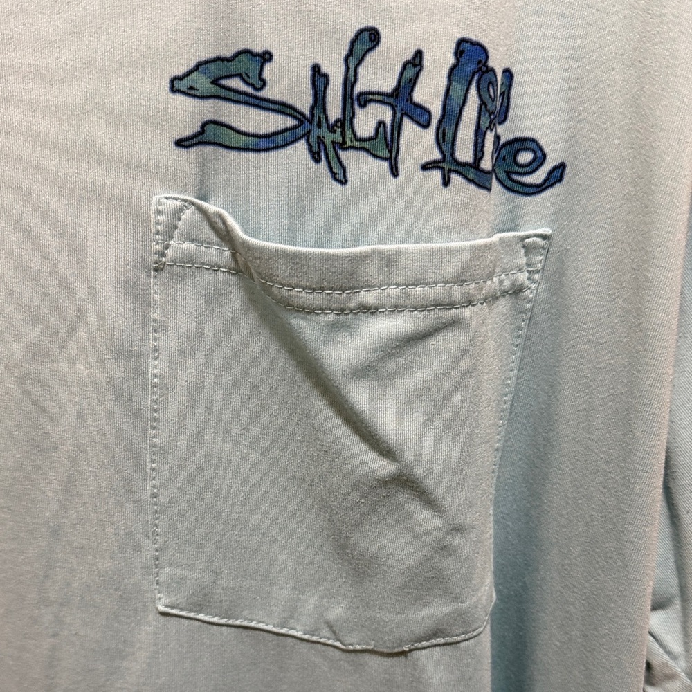Salt Life Light Blue Marlin Graphic Shirt - Picture 3 of 6